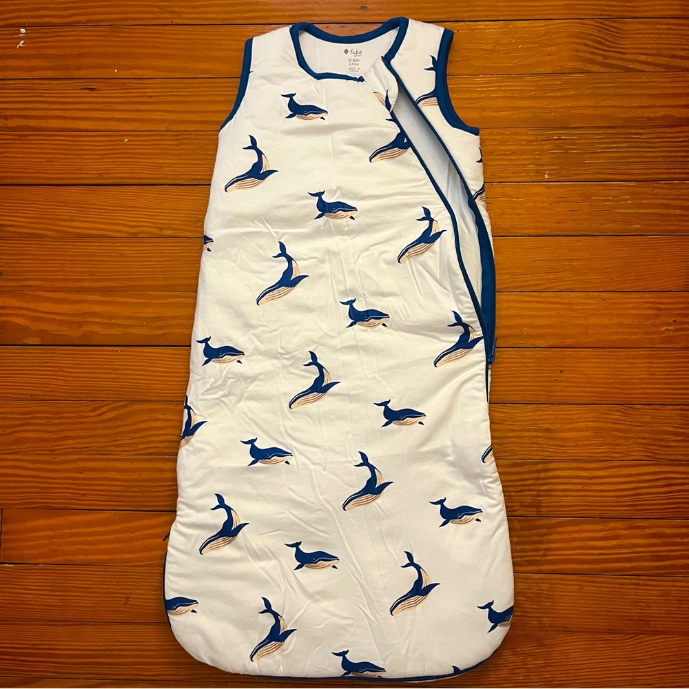 Kyte Baby 2.5 TOG Sleep Bag in Whale Print - Size 0-6mo (Small) - NWOT